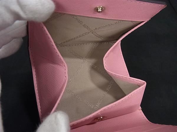 □新品同様□ MICHAEL KORS マイケルコース レザー 二つ折り 財布