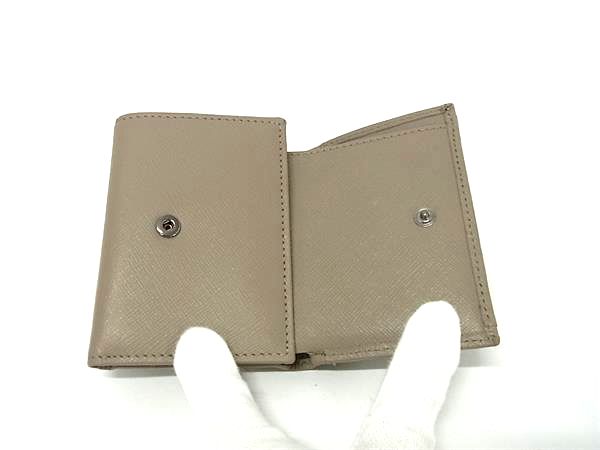 ■新品■未使用■ JIMMY CHOO ジミーチュウ NEMO ネモ レザー 三つ折り 財布 ウォレット 小銭入れ 札入れ グレージュ系 FH2741_2