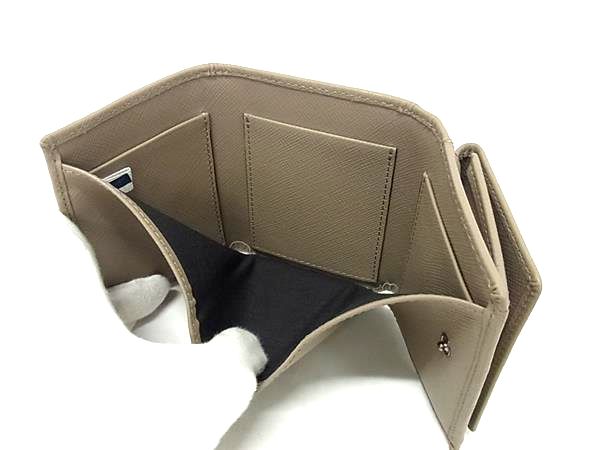 ■新品■未使用■ JIMMY CHOO ジミーチュウ NEMO ネモ レザー 三つ折り 財布 ウォレット 小銭入れ 札入れ グレージュ系 FH2741_4
