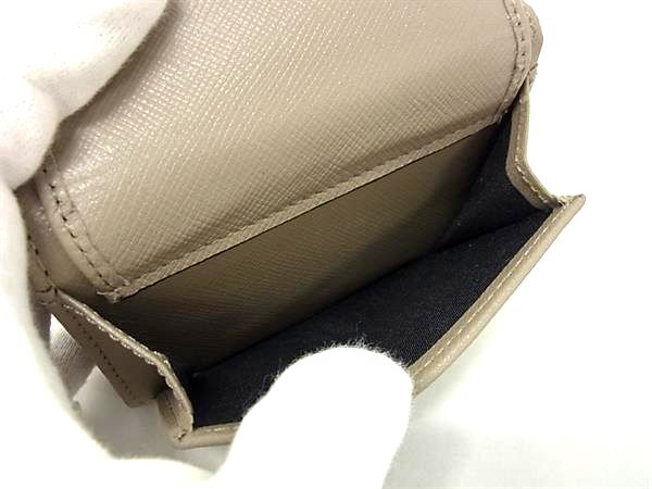 ■新品■未使用■ JIMMY CHOO ジミーチュウ NEMO ネモ レザー 三つ折り 財布 ウォレット 小銭入れ 札入れ グレージュ系 FH2741_5