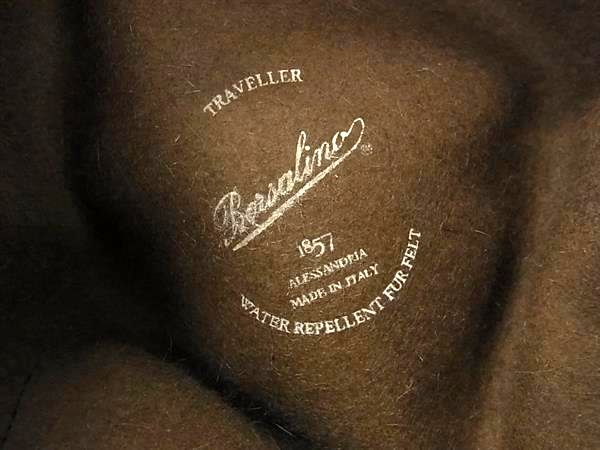 □新品同様□ BORSALINO ボルサリーノ フェルト ハット 帽子 表記