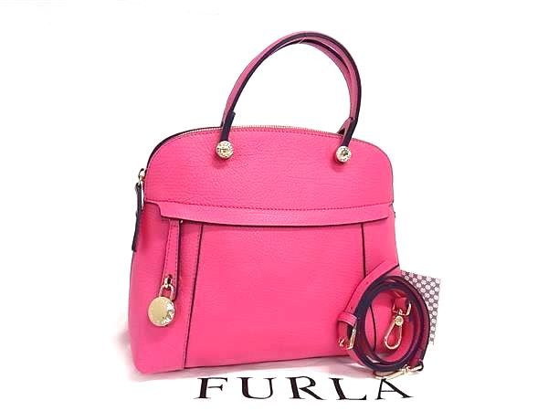 ■新品■未使用■ FURLA フルラ パイパー レザー 2WAY ハンドバッグ ショルダー トート クロスボディ レディース ピンク系 FH7232