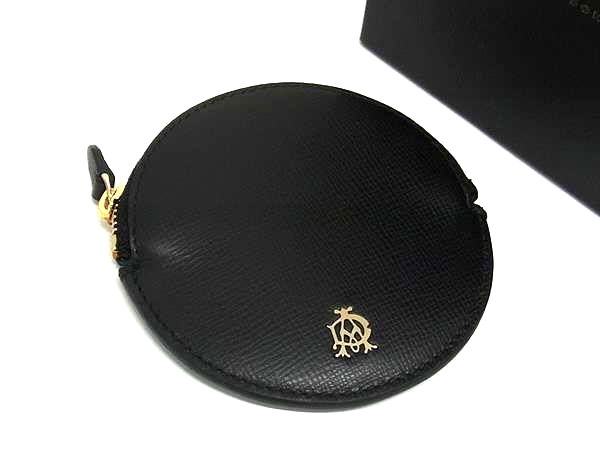 ■新品同様■ dunhill ダンヒル ウィンザー レザー ケース パース 小銭入れ メンズ ブラック系 FH7557 □新品同様□ dunhill ダンヒル ウィンザー レザー コインケース
