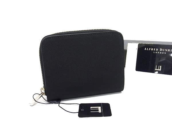 ■新品同様■ dunhill ダンヒル ナイロンキャンバス 二つ折り 財布 ウォレット 小銭入れ 札入れ メンズ ブラック系 FH8714