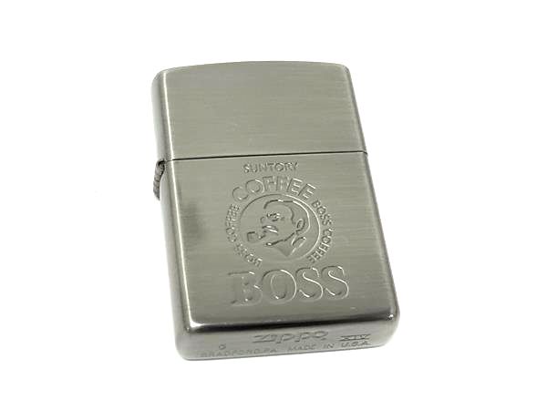 ■新品■未使用■ ZIPPO ジッポー ヴィンテージ 1998年製 BOSS 高級ライター オイルライター 喫煙グッズ 喫煙具 シルバー系 FI3611