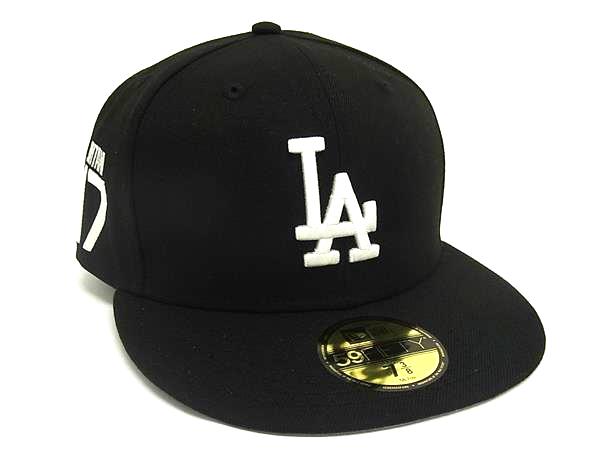 ■新品同様■ NEWERA ニューエラ ロサンゼルス ドジャース 大谷翔平 17 ポリエステル100% キャップ 帽子 メンズ ブラック系 FI5728
