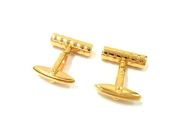 ■極美品■ S.T.Dupont エス･テー･デュポン カフリンクス カフスボタン メンズ ゴールド系 FJ0298