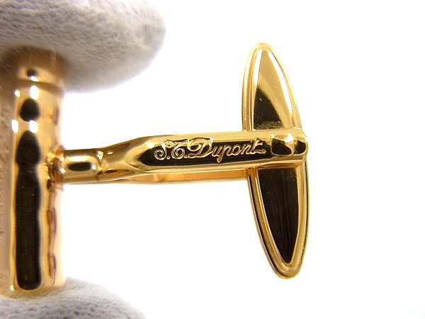 ■極美品■ S.T.Dupont エス･テー･デュポン カフリンクス カフスボタン メンズ ゴールド系 FJ0298