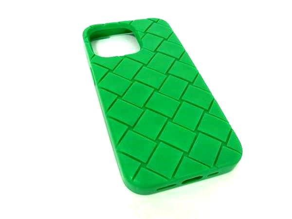■美品■ BOTTEGA VENETA ボッテガヴェネタ イントレチャート ラバー iPhone 13 Pro 対応 スマホケース グリーン系 FJ2993