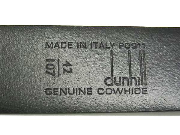 ■新品同様■ S.T.Dupont エス･テー･デュポン レザー シルバー金具 ベルト 表記サイズ 90/36 メンズ ネイビー系 FJ5682