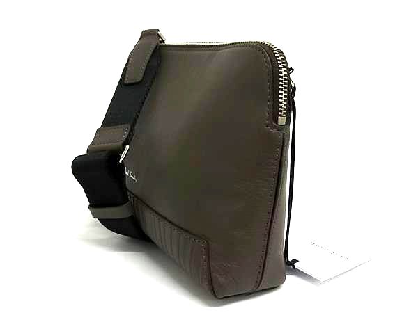 ■新品同様■ Paul Smith ポールスミス レザー 2WAY ショルダーバッグ クラッチ 斜め掛け レディース メンズ ブラウン系 FJ6157_2