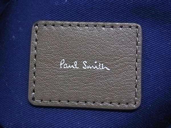 ■新品同様■ Paul Smith ポールスミス レザー 2WAY ショルダーバッグ クラッチ 斜め掛け レディース メンズ ブラウン系 FJ6157_8
