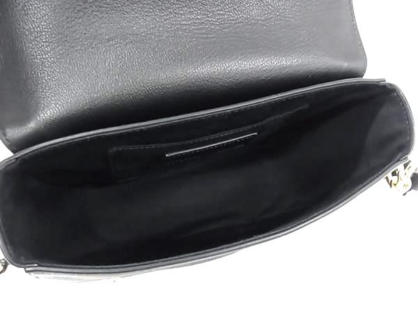 ■新品同様■ SeeByChloe シーバイクロエ マラ レザー×スエード クロスボディ ショルダーバッグ 斜め掛け 肩掛け ブラック系 FJ6930_4