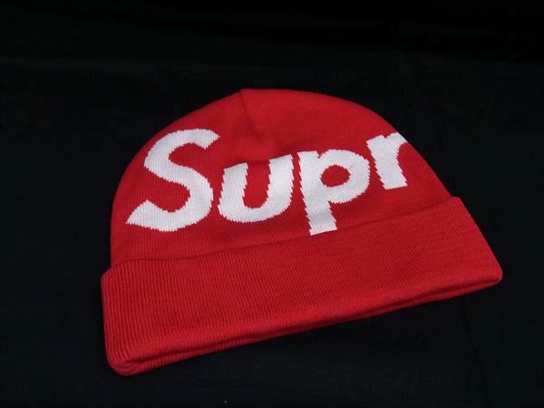 ■新品■未使用■ Supreme シュプリーム コットン×カシミヤ ニット帽 ニットキャップ 帽子 レディース メンズ レッド系 FJ7396