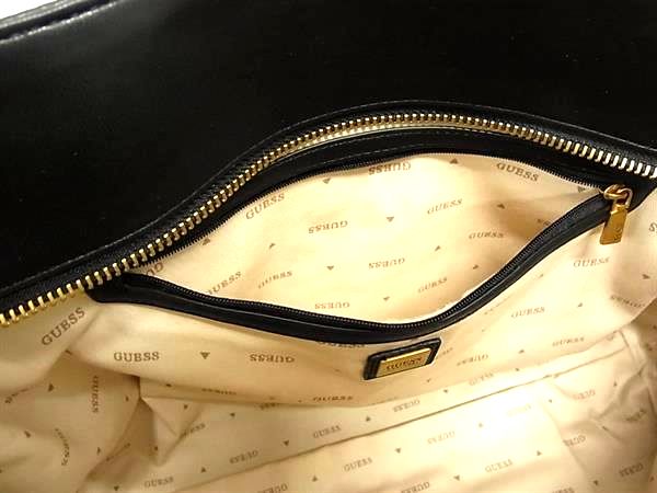 ■新品■未使用■ GUESS ゲス giully レザー トートバッグ ショルダーバッグ 肩掛けかばん レディース ブラック系 FJ7592