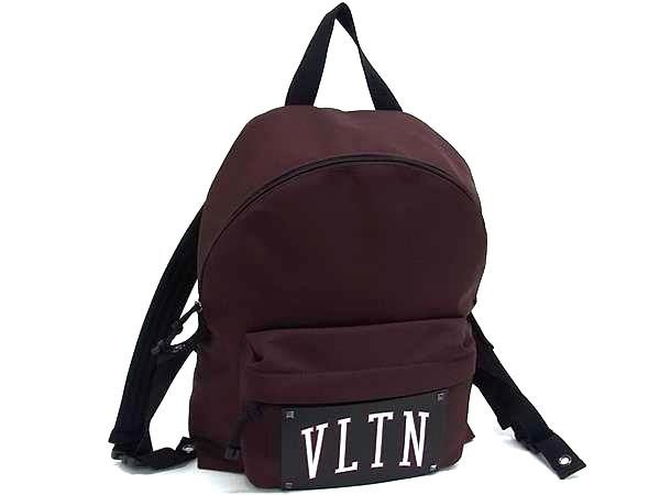 ■極美品■ VALENTINO GARAVANI ヴァレンティノ ガラヴァーニ ナイロン リュックサック バックパック デイパック ブラウン系 FJ8206