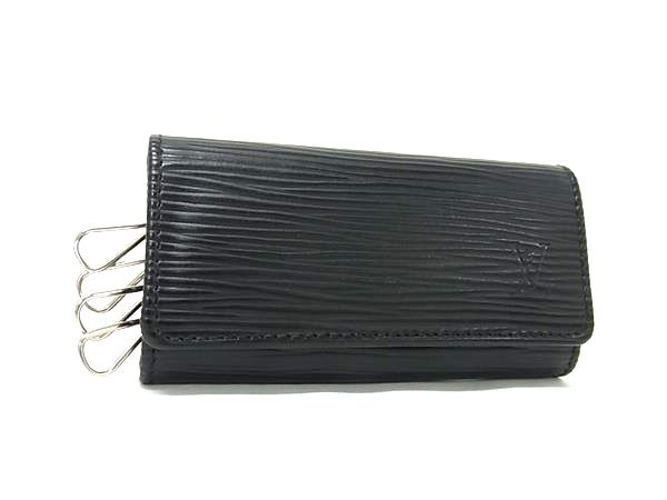 ■極美品■ LOUIS VUITTON ルイヴィトン M63822 エピ ミュルティクレ4 4連 キーケース 鍵入れ メンズ ブラック系 FJ9150 13,461円