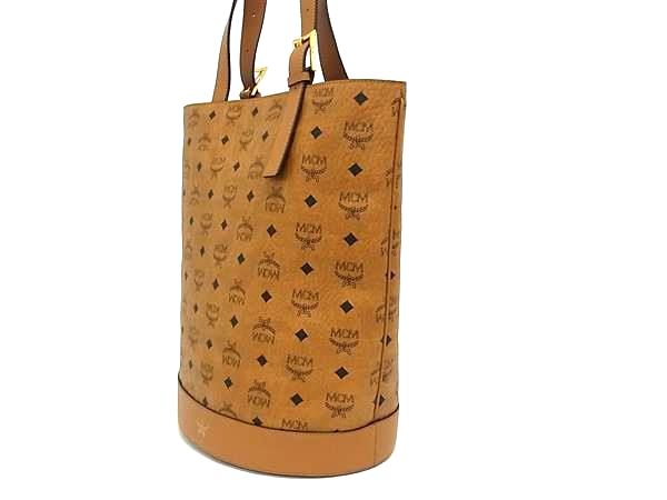 ☆人気☆MCM エムシーエム モノグラム レザー ヴィセトス柄 ゴールド