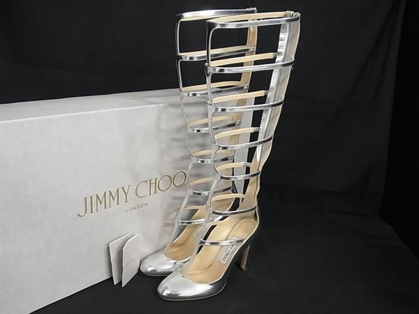美品 ジミーチュウ ブーツ 美品【JIMMY CHOO】ニーハイブーツ ブラック