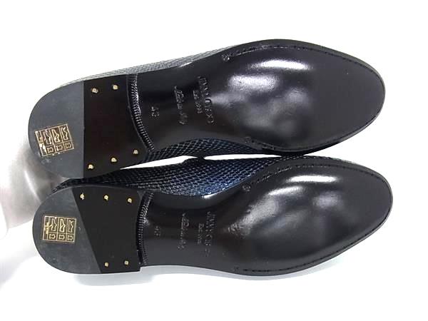 □極美品□ JIMMY CHOO ジミーチュウ パイソン調 ドレスシューズ