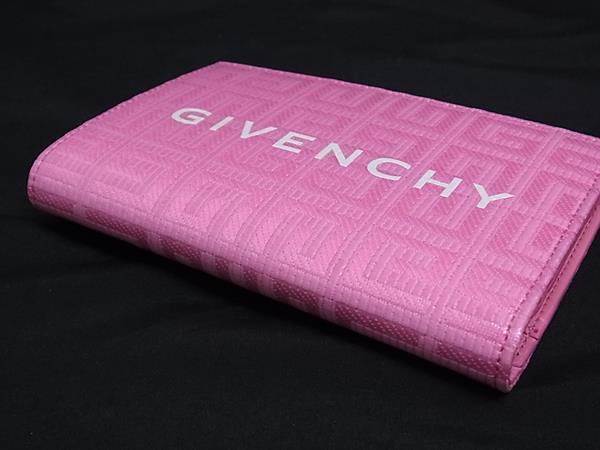 ■極美品■ GIVENCHY ジバンシィ レザー 二つ折り 財布 ウォレット 札入れ カード入れ レディース ピンク系 FK8040_2