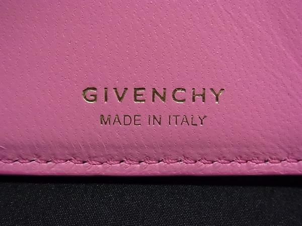 ■極美品■ GIVENCHY ジバンシィ レザー 二つ折り 財布 ウォレット 札入れ カード入れ レディース ピンク系 FK8040_6