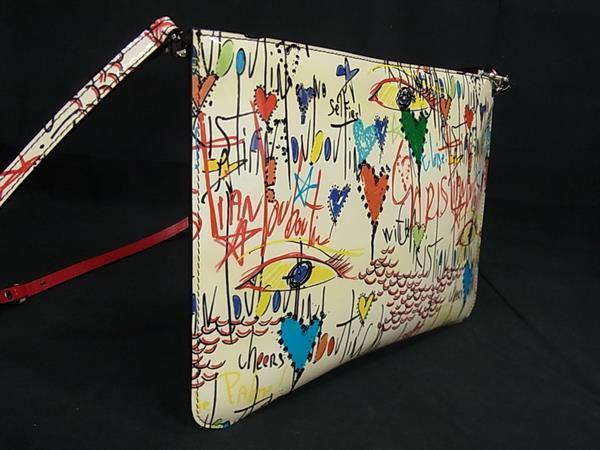 Christian Louboutin ルビタグ パテントレザークラッチバッグ □極美品□Christian Louboutin クリスチャンルブタン ルビタグ