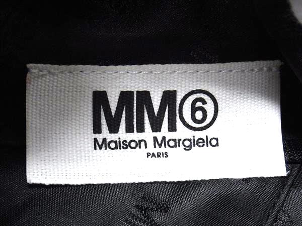 ■新品同様■ MM6 Maison エムエムシックス メゾン マルジェラ ジャパニーズ レザー ワンハンドル ハンドバッグ ブラック系 FL6087_5