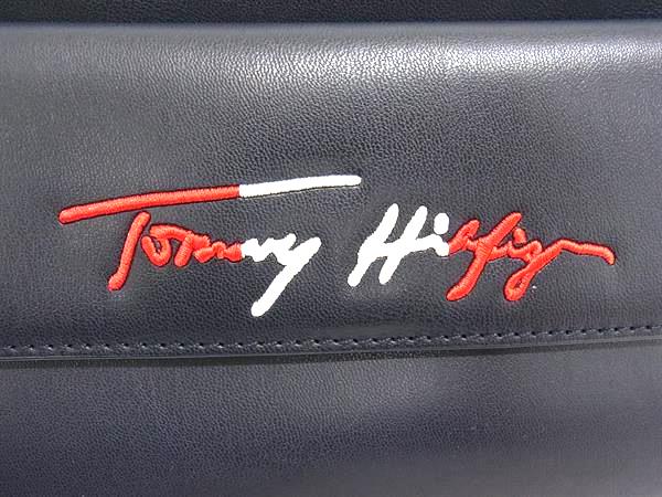 □新品同様□ TOMMY HILFIGER トミーヒルフィガー レザー クロスボディ  