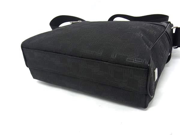 【極美品】ダンヒル ディーエイト クロスボディバッグ ショルダー ブラックPVC □新品同様□ dunhill ダンヒル ディーエイト PVC×レザー クロス