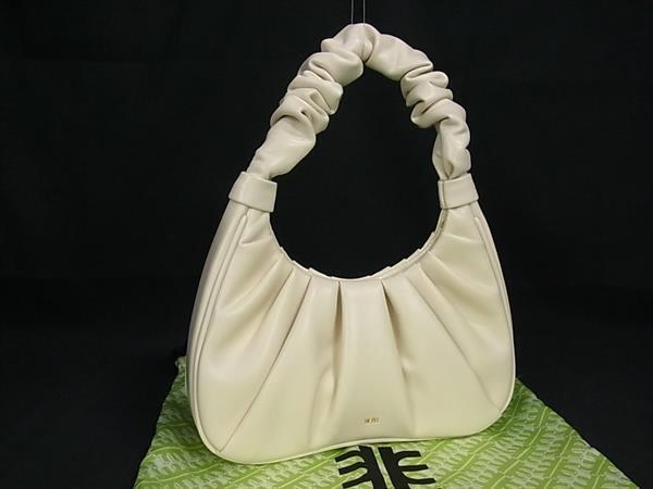 ■新品同様■ JW PEI ジェイダブリューペイ ギャビー レザー ワンハンドル ハンドバッグ レディース アイボリー系 FM0769