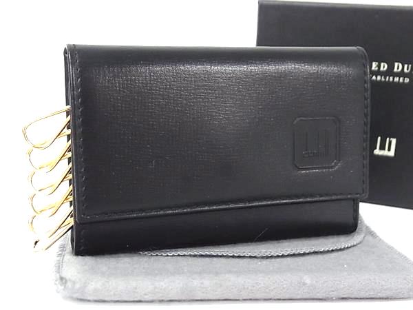 ■新品同様■ dunhill ダンヒル レザー 6連 キーケース 鍵入れ レディース メンズ ブラック系 FM2158