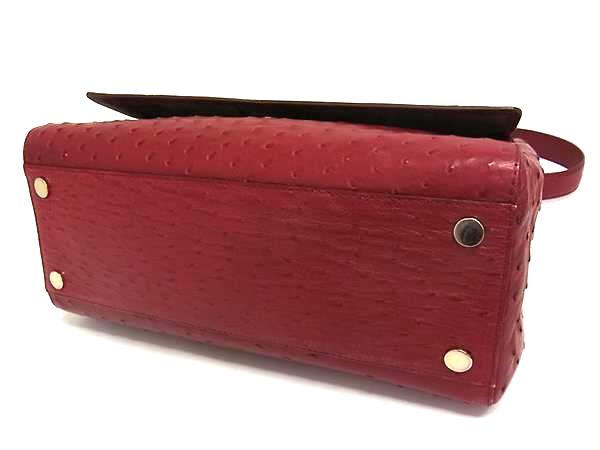 □極上□本物□極美品□ Max Mara マックスマーラ オーストリッチ 2WAY