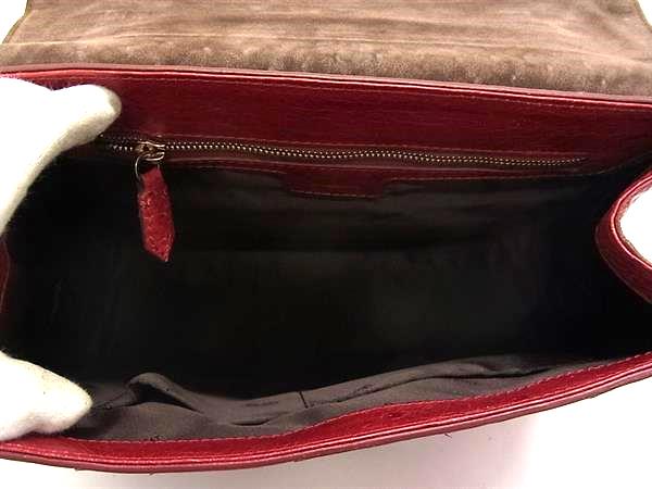 □極上□本物□極美品□ Max Mara マックスマーラ オーストリッチ 2WAY