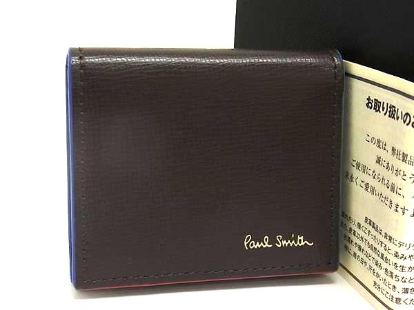 ■新品■未使用■ Paul Smith ポールスミス レザー ケース パース マルチケース 小銭入れ 小物入れ ブラウン系 FM4020
