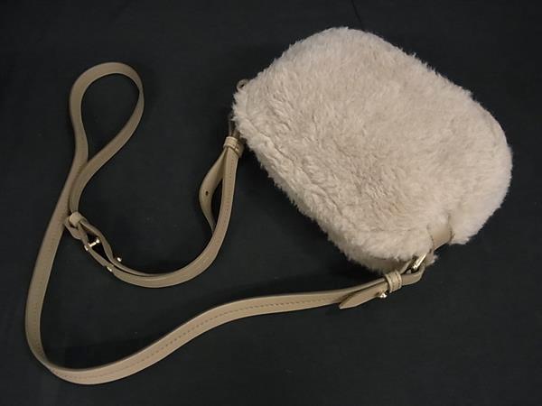 ■新品同様■ Max Mara マックスマーラ ウール×レザー ショルダーバッグ ポシェット クロスボディ ベージュ系 FM5894_2