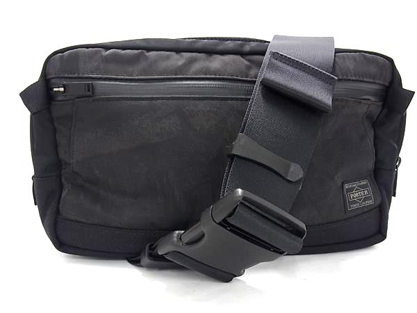■新品■未使用■ PORTER ポーター 吉田カバン ナイロン クロスボディ ショルダーバッグ メンズ ブラック系 FM5901