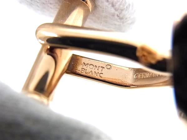 ■新品同様■ MONT BLANC モンブラン オニキス カフスボタン カフリンクス アクセサリー ビジネス 紳士 メンズ ブラック系 FM6708