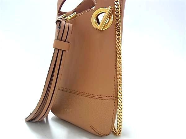 □美品□ Chloe クロエ ウォールデン レザー チェーン クロス