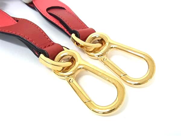 ■新品■未使用■ LOEWE ロエベ レザー バッグ用 ショルダーストラップ クロスボディ 斜め掛け レディース レッド系 FM8613_2
