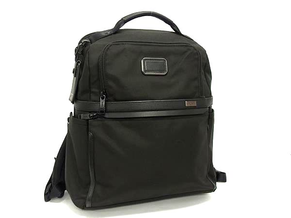 ■極美品■ TUMI トゥミ 2603177D3 アルファスリー ナイロンキャンバス リュックサック バックパック デイパック ブラック系 FN0402