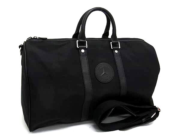 ■新品同様■ HUNTING WORLD ハンティングワールド ベンツコラボ ナイロンキャンバス 2WAY ショルダー ボストン ブラック系 FN1222