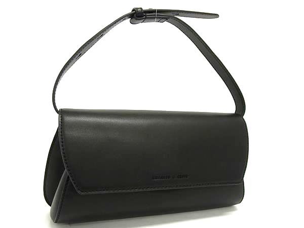 ■新品■未使用■ CHARLES ＆ KEITH チャールズアンドキース レザー ハンドバッグ レディース ブラック系 FN1274
