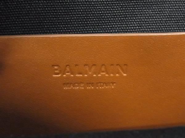 □極美品□ BALMAIN バルマン B-Army キャンバス×レザー 2WAY