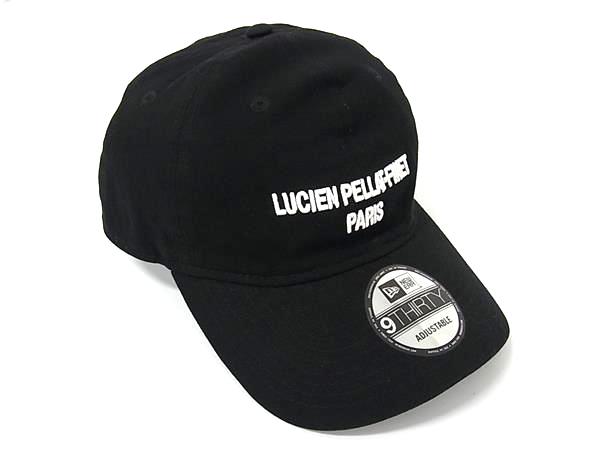 ■美品■ lucien pellat-finet ルシアン ペラフィネ コットン100％ ベースボールキャップ 帽子 メンズ レディース ブラック系 FN4901