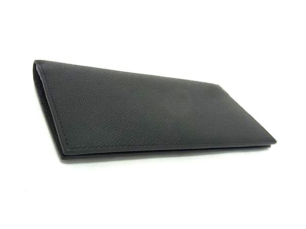 ■新品同様■ BALLY バリー レザー 二つ折り 財布 ウォレット 札入れ 小銭入れ メンズ ブラック系 FN7657_1
