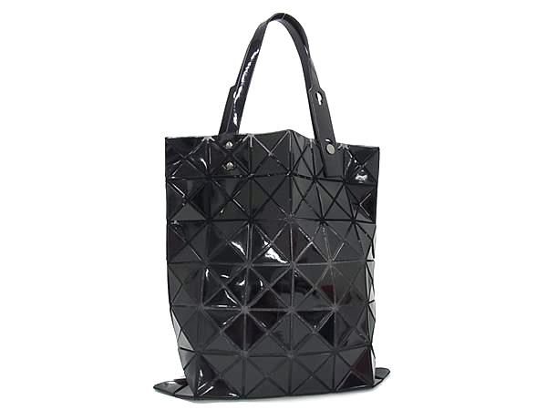 ■美品■ BAO BAO ISSEY MIYAKE バオバオイッセイミヤケ ルーセント PVC ハンドバッグ トート ショルダー 肩掛け ブラック系 FN8607