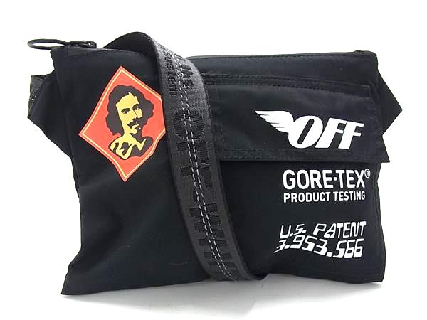 ■新品■未使用■ Off-White オフホワイト GORE-TEX ゴアテックス クロスボディ ショルダーバッグ 斜め掛け メンズ ブラック系 FN8709