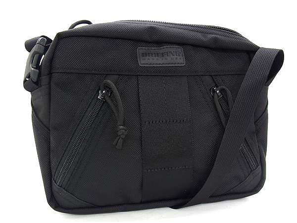 ■新品同様■ BRIEFING ブリーフィング ナイロンキャンバス ワンショルダーバッグ クロスボディ 斜め掛け メンズ ブラック系 FP2234