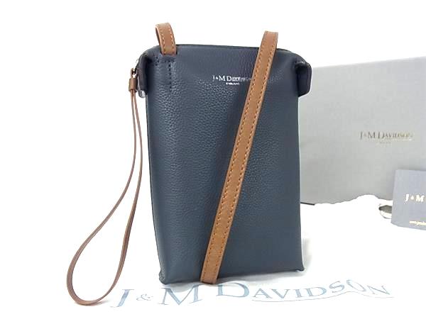 ■新品同様■ J＆M DAVIDSON ジェイアンドエムデヴィッドソン LMCL-0BC-S コレット ミニ レザー ショルダーバッグ グレー系 FP2514